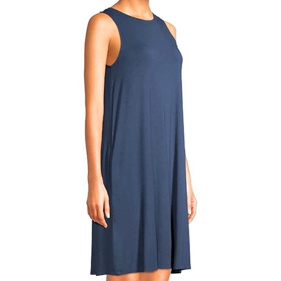 Time and Tru Sleeveless Knit Dress, Blue, Size S (4/6) - Picture 5 of 8